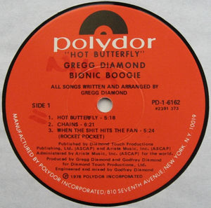 Gregg Diamond, Bionic Boogie : Hot Butterfly (LP, Album)