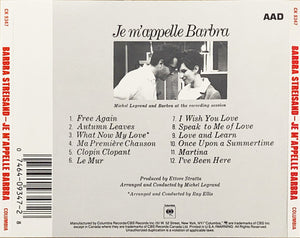 Barbra Streisand : Je M'appelle Barbra (CD, Album, RE)