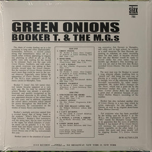 Booker T. & The M.G.s* : Green Onions (LP, Album, Mono, Dlx, RE, RM, Gre)
