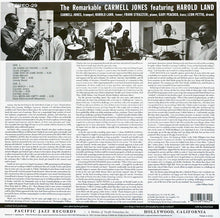 Laden Sie das Bild in den Galerie-Viewer, Carmell Jones Featuring Harold Land : The Remarkable Carmell Jones (LP, Album, RE, 180)
