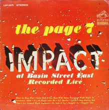 Load image into Gallery viewer, The Page 7 : Impact At Basin Street East (LP)
