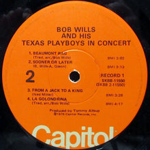 Load image into Gallery viewer, Bob Wills &amp; His Texas Playboys : In Concert (2xLP, Album, Win)
