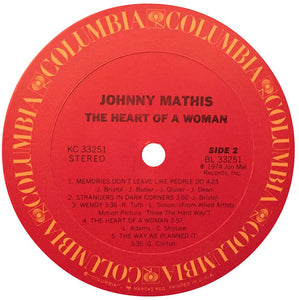 Johnny Mathis : The Heart Of A Woman (LP, Album)