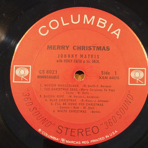 Johnny Mathis : Merry Christmas (LP, Album)