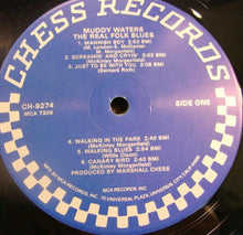 Laden Sie das Bild in den Galerie-Viewer, Muddy Waters : The Real Folk Blues (LP, Comp, RE, Glo)

