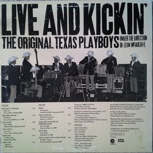 The Original Texas Playboys Under The Direction Of Leon McAuliffe : Live & Kickin' (LP)