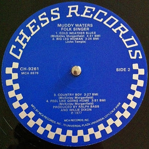 Muddy Waters : Folk Singer (LP, Album, RE)