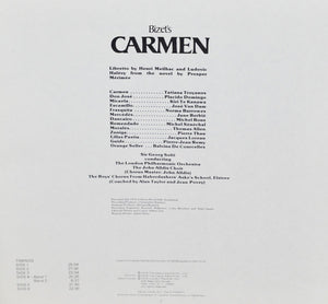 Bizet* - Sir Georg Solti*, Troyanos*, Domingo*, Te Kanawa*, Van Dam* : Carmen (3xLP, RP, Dec + Box)