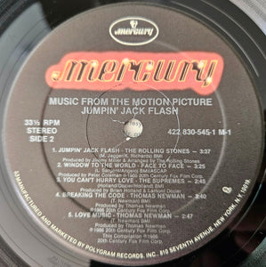 Various : Music From The Motion Picture Jumpin' Jack Flash (LP, Comp)