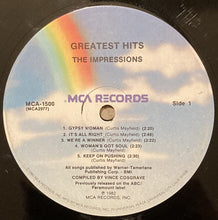 Load image into Gallery viewer, The Impressions : Greatest Hits (LP, Comp, Glo)
