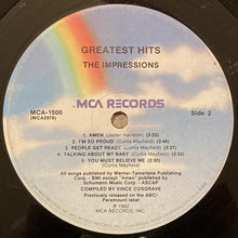 Load image into Gallery viewer, The Impressions : Greatest Hits (LP, Comp, Glo)
