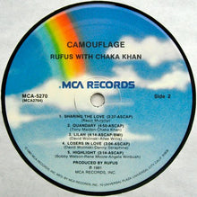 Load image into Gallery viewer, Rufus With Chaka Khan* : Camouflage (LP, Album, Pin)
