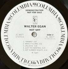 Load image into Gallery viewer, Walter Egan : Not Shy (LP, Album, Promo, Ter)
