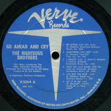 Charger l'image dans la galerie, The Righteous Brothers : Go Ahead And Cry (LP, Album, Mono)
