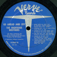 Charger l'image dans la galerie, The Righteous Brothers : Go Ahead And Cry (LP, Album, Mono)
