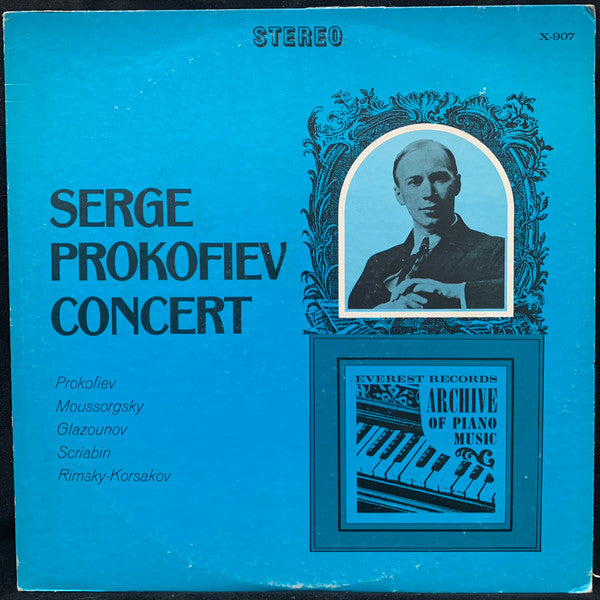 Prokofiev* · Mussorgsky* · Glazounov* · Scriabin* · Rimsky-Korsakov* : Serge Prokofiev Concert (LP, RP)