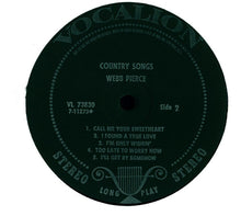 Load image into Gallery viewer, Webb Pierce : Country Songs (LP, Album, Comp)
