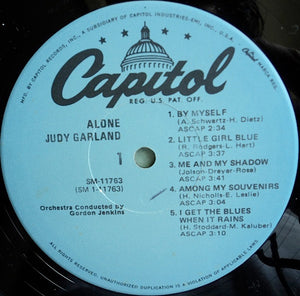 Judy Garland : Alone (LP, Album, Mono, RE, Abr)