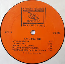 Load image into Gallery viewer, Fats Domino : Fats Domino (LP, Album, RE)
