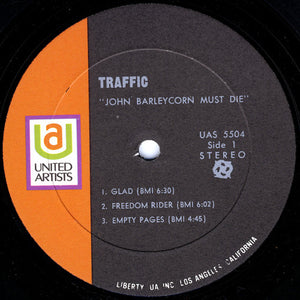 Traffic : John Barleycorn Must Die (LP, Album, All)