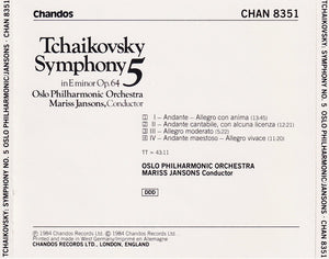 Tchaikovsky*, Oslo Philharmonic Orchestra*, Mariss Jansons : Symphony 5 In E Minor, Op. 64 (CD, Album)