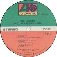 Load image into Gallery viewer, Phil Collins : No Jacket Required (LP, Album, SP )
