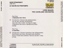 Load image into Gallery viewer, Stravinsky* / Lorin Maazel, The Cleveland Orchestra : Le Sacre Du Printemps (CD, 2nd)
