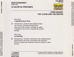 Stravinsky* / Lorin Maazel, The Cleveland Orchestra : Le Sacre Du Printemps (CD, 2nd)