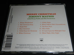 Johnny Mathis With Percy Faith And His Orchestra* : Merry Christmas (CD, Album, RE, Pit)