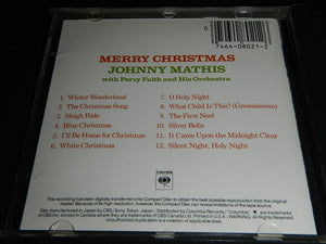 Johnny Mathis With Percy Faith And His Orchestra* : Merry Christmas (CD, Album, RE, Pit)