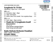 Laden Sie das Bild in den Galerie-Viewer, Bruckner* / Radio-Sinfonie-Orchester Frankfurt • Eliahu Inbal : Symphonien Nr. 5 &amp; 9 (Finale) (2xCD, Album, RE)
