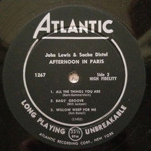 Laden Sie das Bild in den Galerie-Viewer, John Lewis (2) &amp; Sacha Distel : Afternoon In Paris (LP, Album, Mono, DG)
