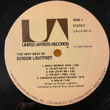 Load image into Gallery viewer, Gordon Lightfoot : The Very Best Of Gordon Lightfoot (LP, Comp, RE, Ter)
