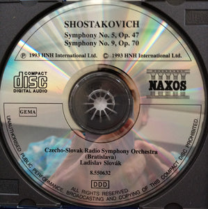 Shostakovich*, Czecho-Slovak Radio Symphony Orchestra (Bratislava)*, Ladislav Slovák : Symphonies Nos. 5 And 9 (CD)