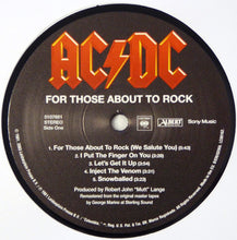 Laden Sie das Bild in den Galerie-Viewer, AC/DC : For Those About To Rock (We Salute You) (LP, Album, RE, RM, 180)
