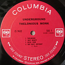 Laden Sie das Bild in den Galerie-Viewer, Thelonious Monk : Underground (LP, Album)
