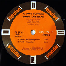 Laden Sie das Bild in den Galerie-Viewer, John Coltrane : A Love Supreme (LP, Album, RE, RM, 180)
