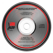 Load image into Gallery viewer, Art Blakey &amp; The Jazz Messengers With Thelonious Monk : Art Blakey's Jazz Messengers With Thelonious Monk (CD, Album, RE, SRC)
