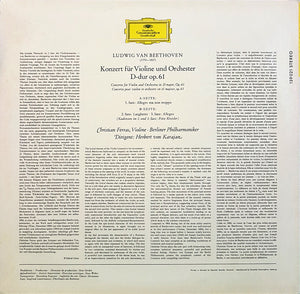 Beethoven*, Christian Ferras, Herbert von Karajan, Berliner Philharmoniker : Violinkonzert D-Dur (LP)