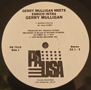 Gerry Mulligan Meets Enrico Intra : Gerry Mulligan Meets Enrico Intra (LP, Ter)