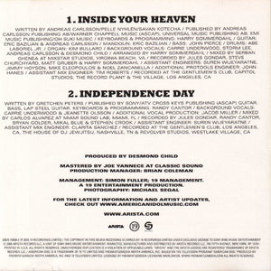 Carrie Underwood : Inside Your Heaven / Independence Day (CD, Single)