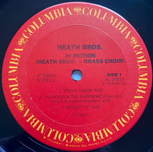 Load image into Gallery viewer, Heath Bros.* Plus Brass Choir Featuring Stanley Cowell : In Motion (LP, Album, Ter)
