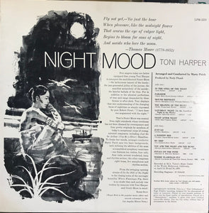 Toni Harper : Night Mood (LP, Album, Mono)