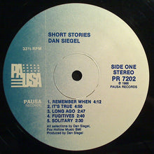 Charger l'image dans la galerie, Dan Siegel : Short Stories (LP)
