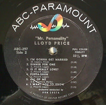 Charger l'image dans la galerie, Lloyd Price : Mr. "Personality" (LP, Album, Mono)
