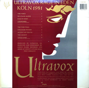 Ultravox : Rage In Eden (LP, Album)