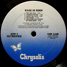 Charger l&#39;image dans la galerie, Ultravox : Rage In Eden (LP, Album)
