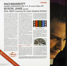 Charger l'image dans la galerie, Rachmaninoff*, Byron Janis, London Symphony*, Antal Dorati : Piano Concerto No. 3 (LP, RE, RM, 180)
