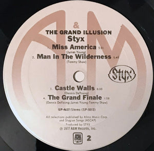 Styx : The Grand Illusion (LP, Album, Single, Ter)
