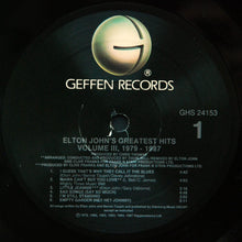 Laden Sie das Bild in den Galerie-Viewer, Elton John : Greatest Hits Volume III, 1979-1987 (LP, Comp, All)
